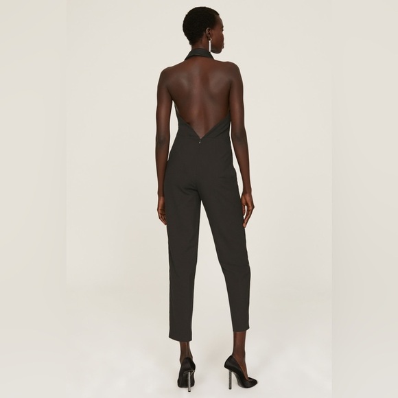 Ashley Park Tuxedo Jumpsuit in Black. NEW! - Picture 4 of 5